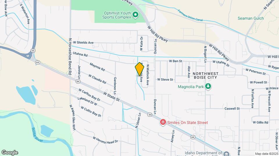 7447 N Dodgin Ave Map and Location Details