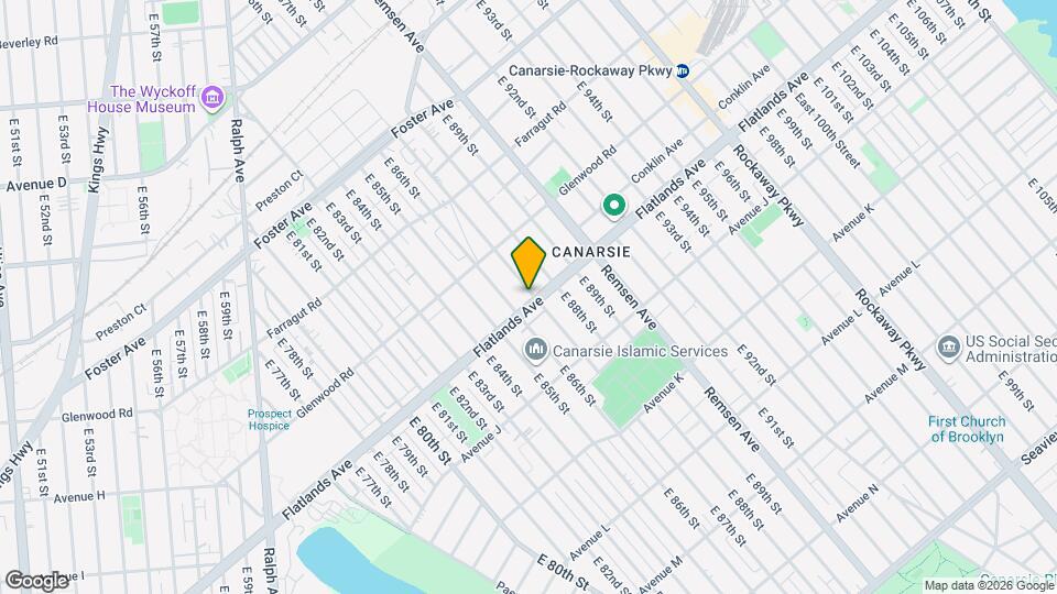 8623 Flatlands Ave Map and Location Details