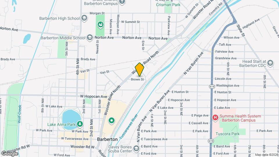 39 Brown St Map and Location Details