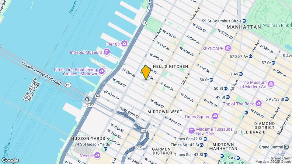 519 W 45th St Map and Location Details