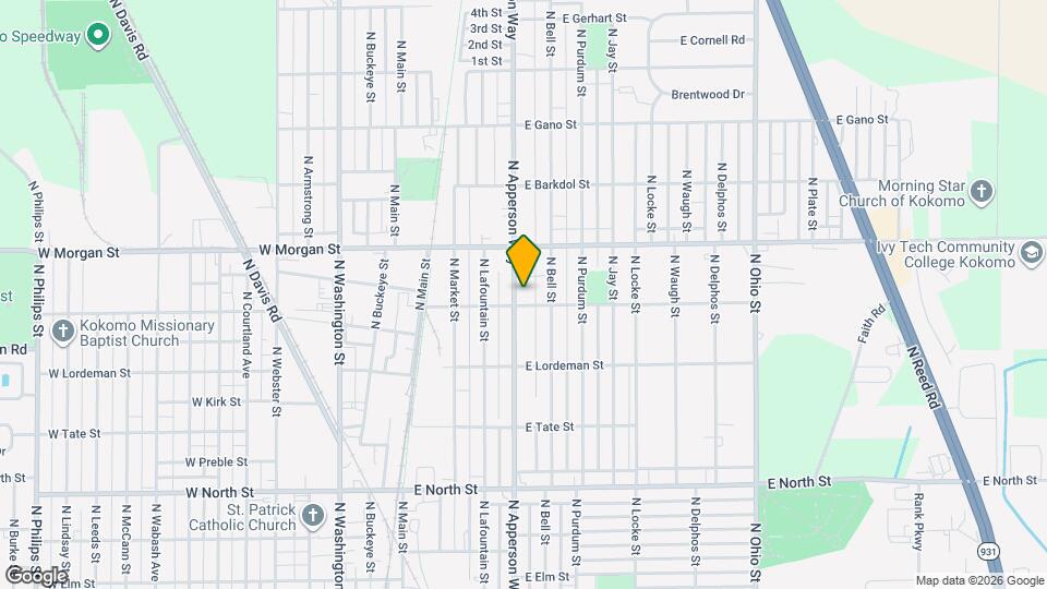 1912 N Apperson Way Map and Location Details