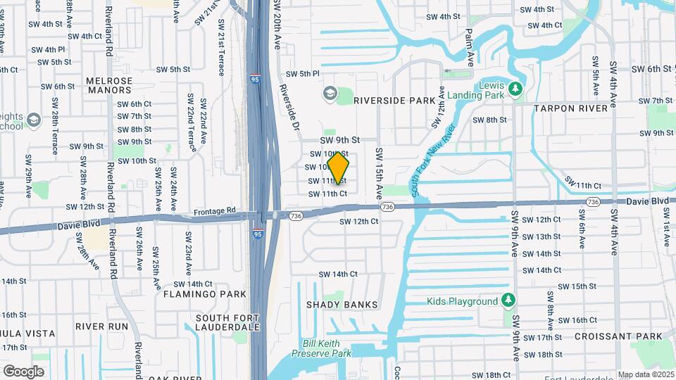 1705 SW 11th Ct Mapa y Detalles de la Ubicación