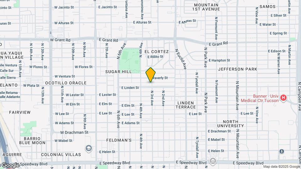 439 E Linden St, Unit #1 Mapa y Detalles de la Ubicación
