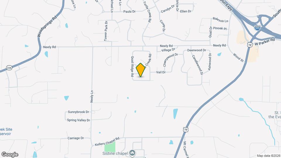 3422 Quail Ridge Rd Map and Location Details