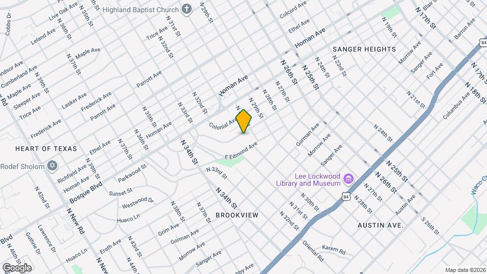 3010 Cole Ave Map and Location Details