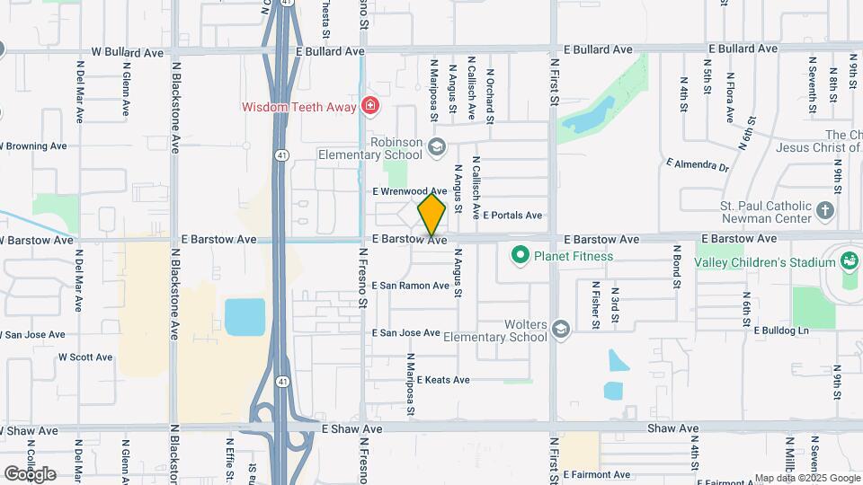 547 E Barstow Ave Map and Location Details