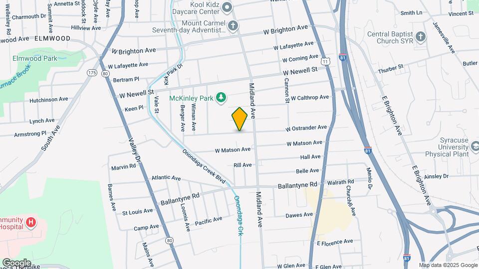 331 W Ostrander Ave Map and Location Details