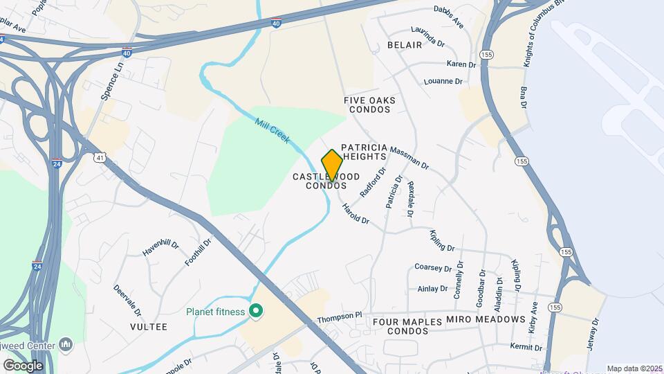 Castlewood Condominiums Mapa y Detalles de la Ubicación