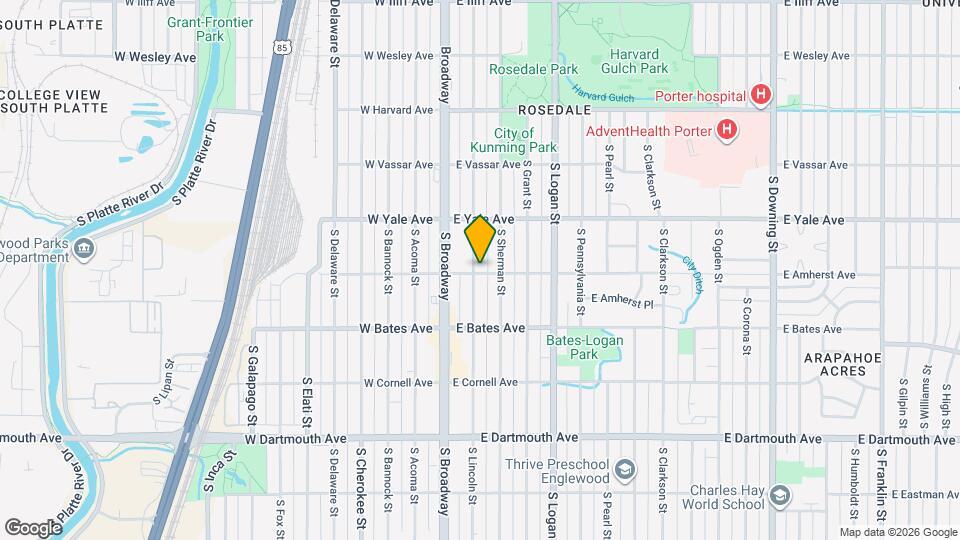 2798 S Lincoln St Map and Location Details