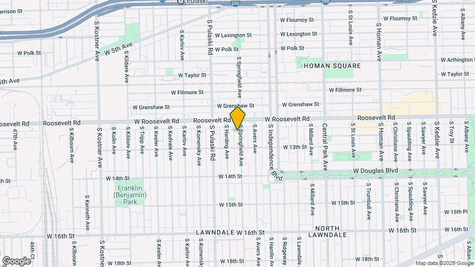 1226 S Springfield Ave Map and Location Details