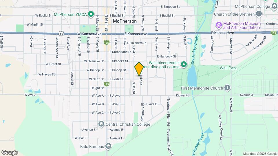 452 S Tulip St Map and Location Details