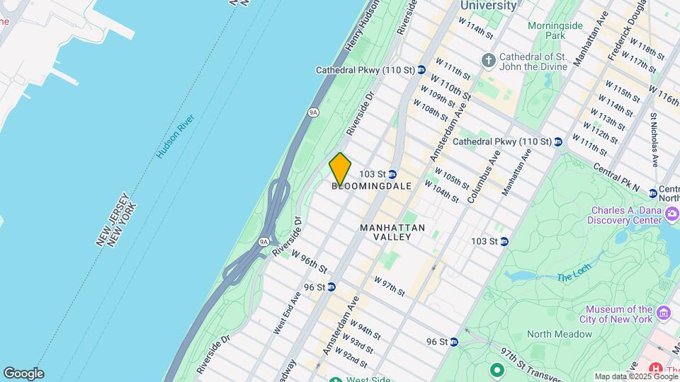 314 W 101st St Map and Location Details