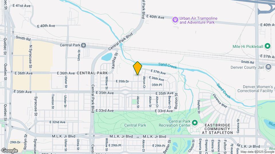 3595 Akron St Mapa y Detalles de la Ubicación