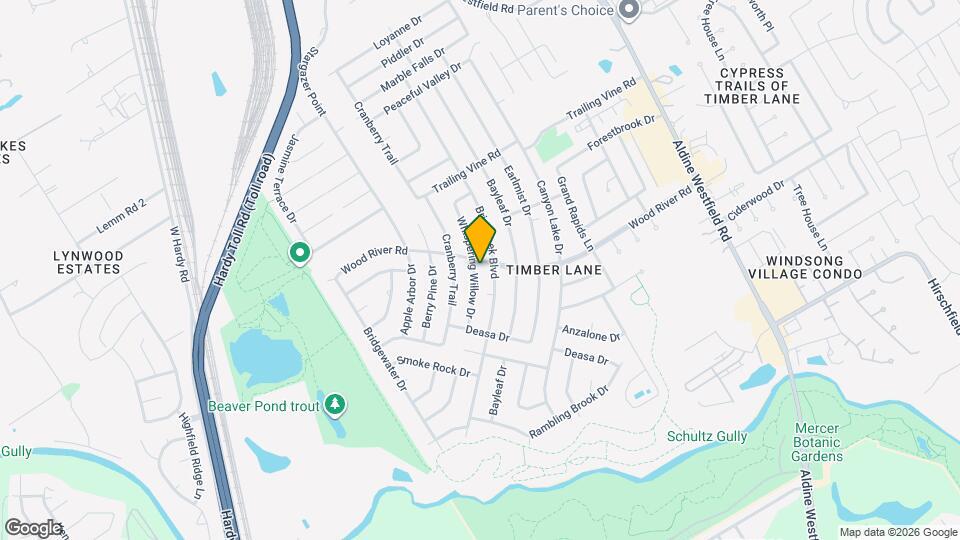 23122 Whispering Willow Dr Map and Location Details