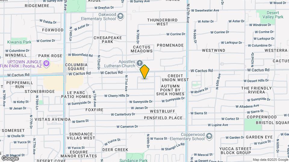 6932 W Paradise Dr Map and Location Details
