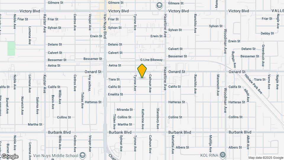 14236 1/2 Tiara Street Unit Map and Location Details