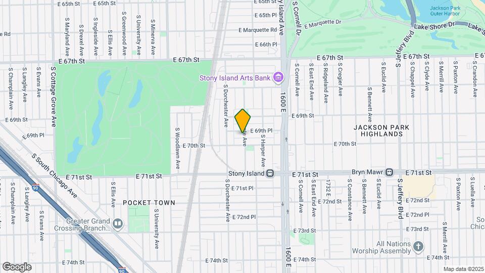 6942 S Dante Ave Mapa y Detalles de la Ubicación