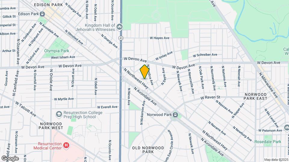 6245 N Northwest Hwy Map and Location Details