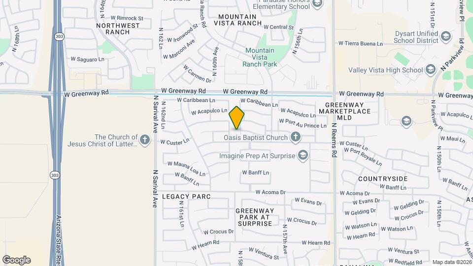 15092 N 158th Ln Map and Location Details