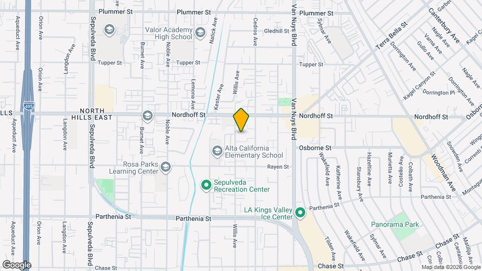 9034 Willis Ave Map and Location Details