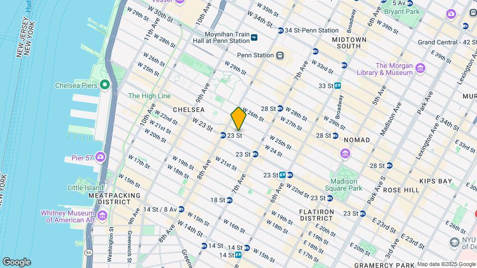 250 W 24 St Map and Location Details