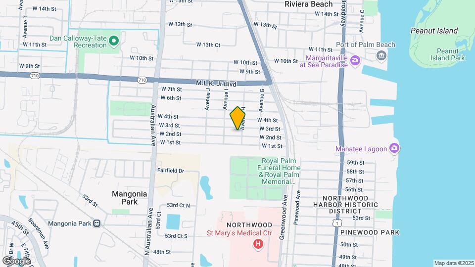 716 W 2nd St Map and Location Details