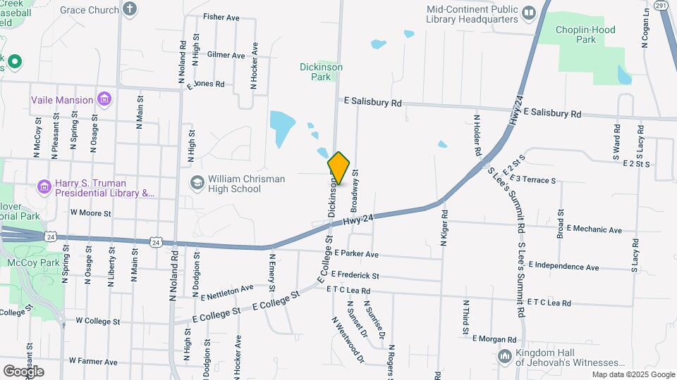 1233 Dickinson Rd Mapa y Detalles de la Ubicación
