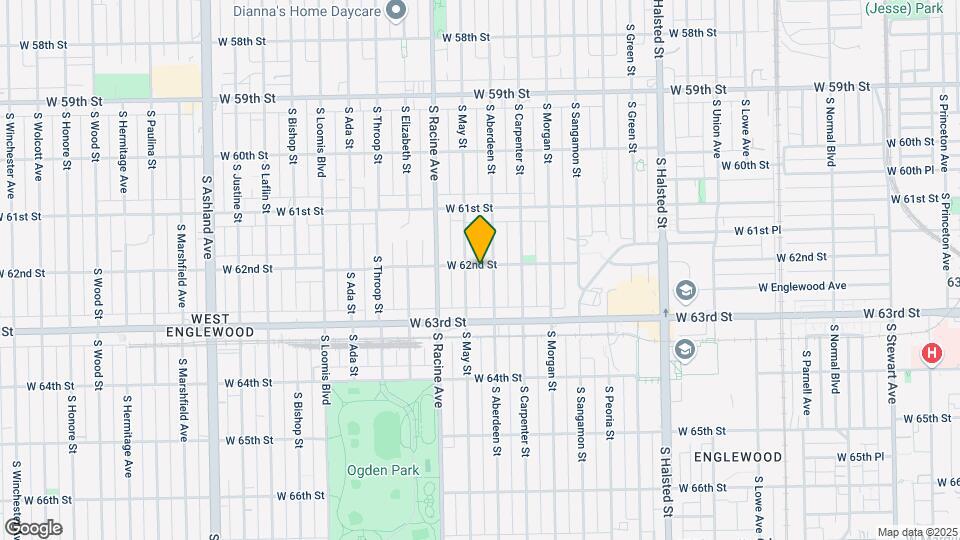 1114 W 62nd St Map and Location Details