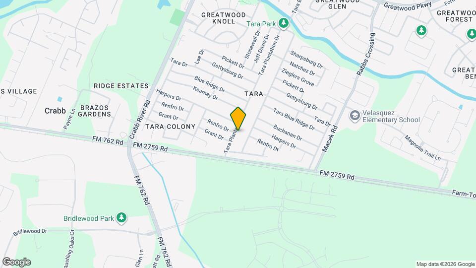 210 Tara Plantation Dr Map and Location Details