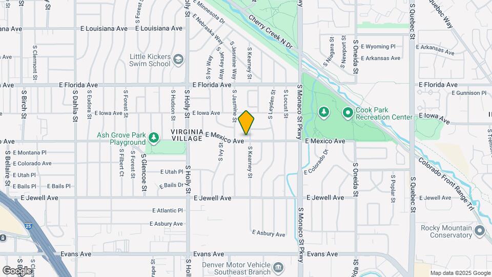 1689 S Kearney St Map and Location Details