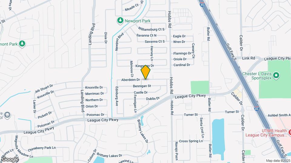 2111 Aberdeen Dr Map and Location Details
