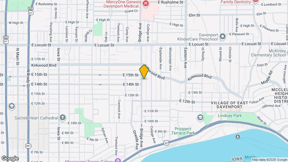 1411 Bridge Ave Mapa y Detalles de la Ubicación