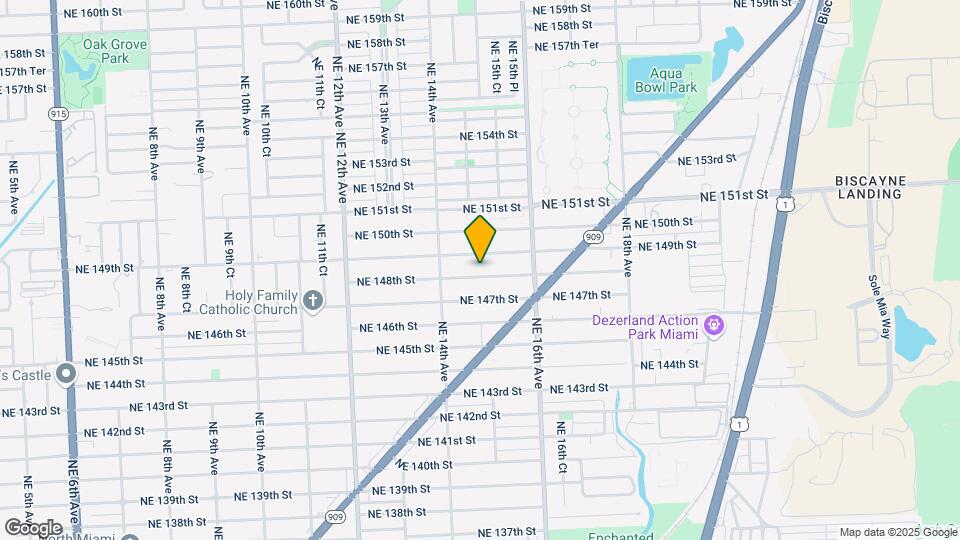 1493 NE 148th St Map and Location Details