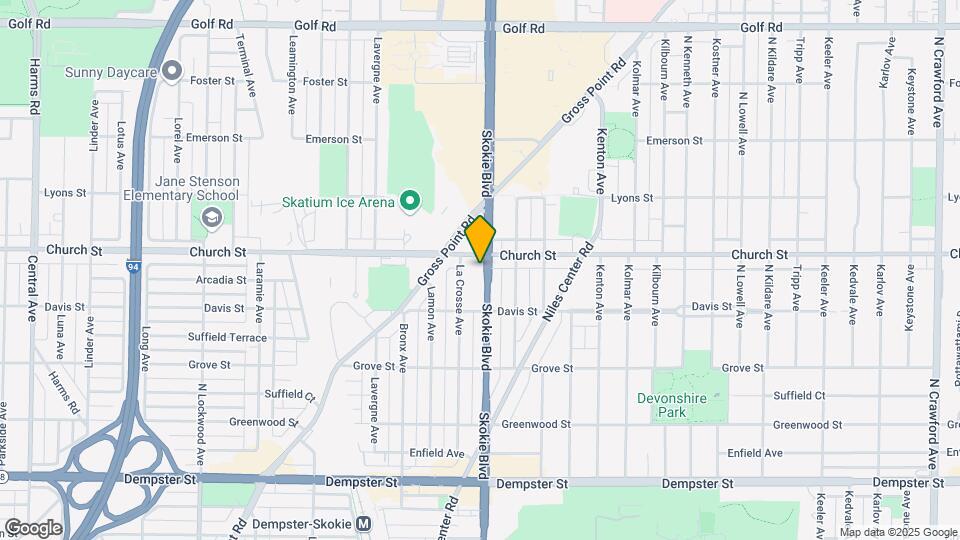 9140 Skokie Blvd Map and Location Details
