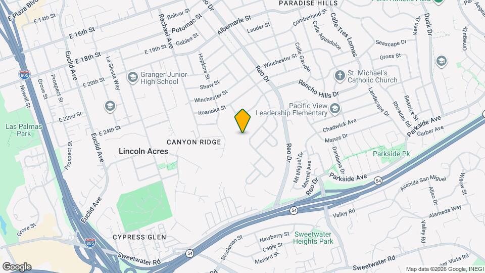 2848 Morningside St, Unit Paradise Hills Living Map and Location Details