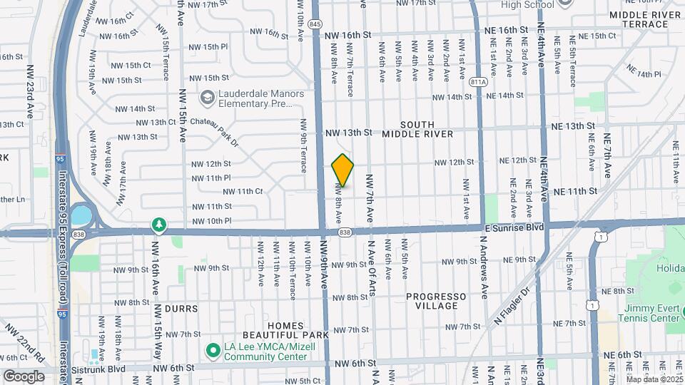 1104 NW 8th Ave Map and Location Details