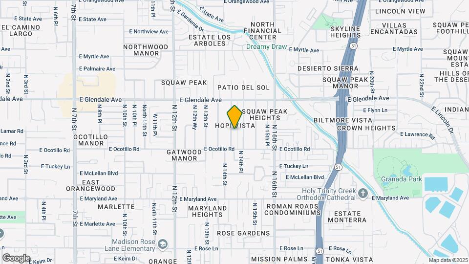 6733 N 14th St Mapa y Detalles de la Ubicación