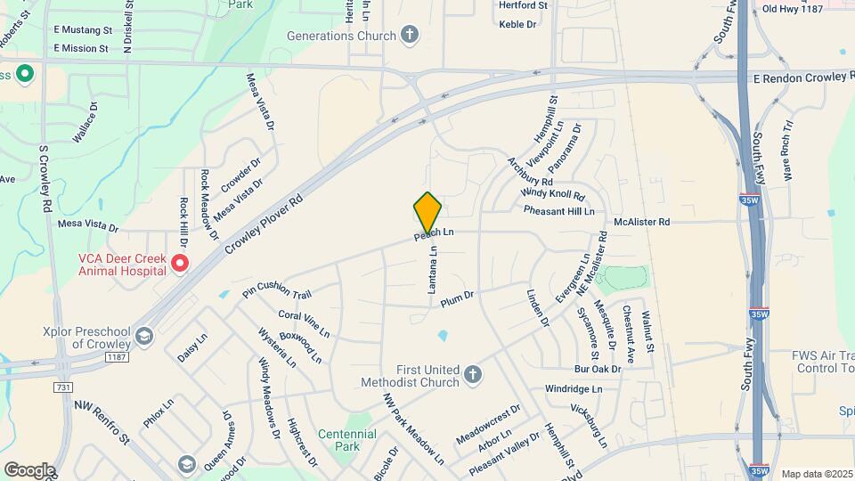 640 Peach Ln Map and Location Details