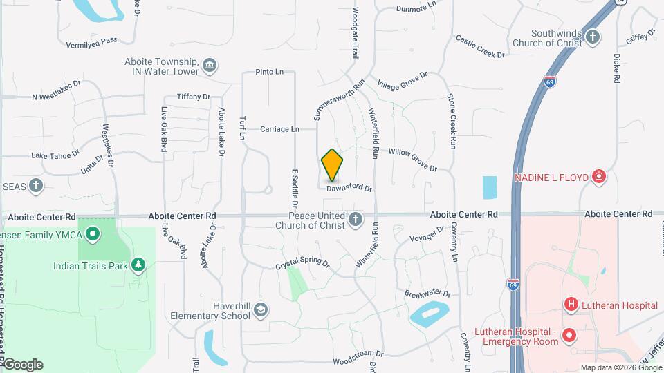 9304 Dawnsford Dr Map and Location Details