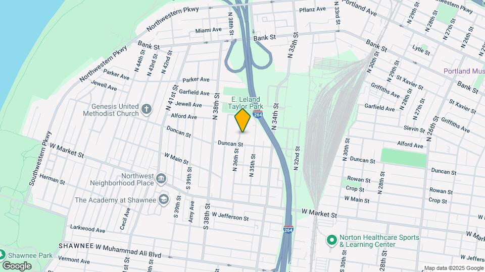 307 N 36th St Map and Location Details