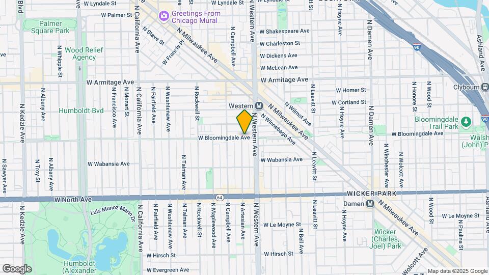 2410 W Bloomingdale Ave Map and Location Details
