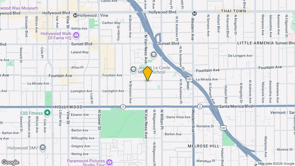 1220 N Van Ness Ave Map and Location Details