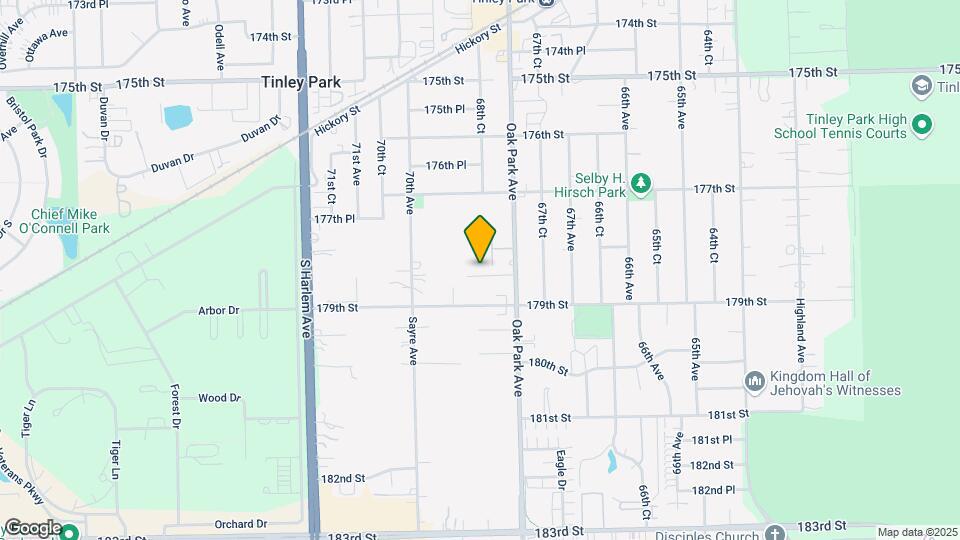 17818 S Oak Park Ave Mapa y Detalles de la Ubicación