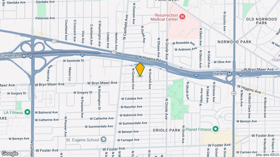 5608 N Ozark Ave Map and Location Details