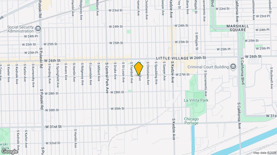 2702 S Homan Ave Map and Location Details