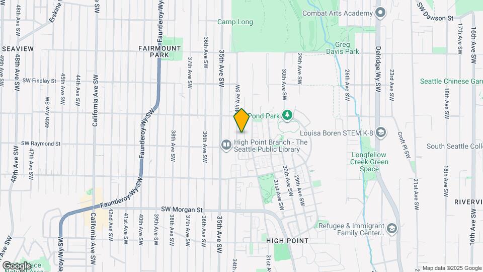 5936 34th Ave SW, Unit B Map and Location Details