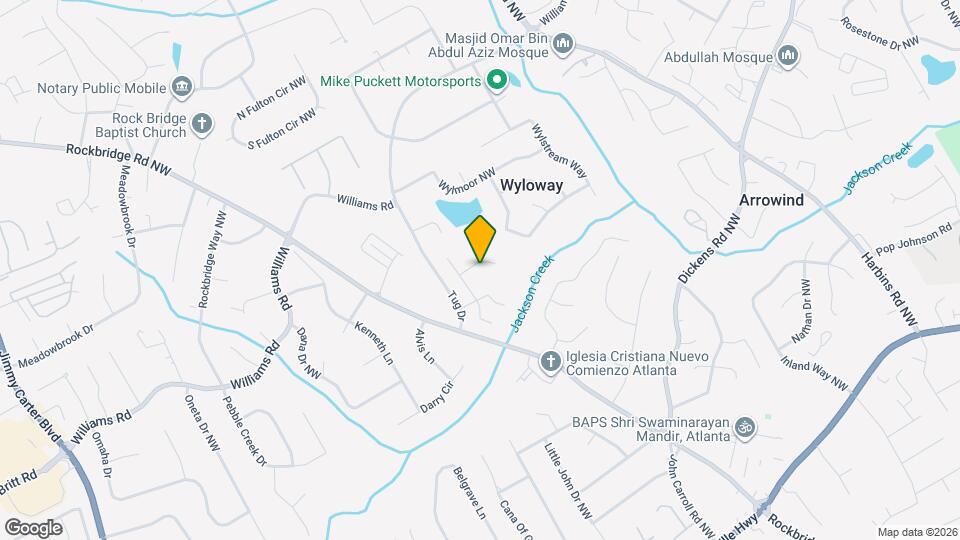 5664 Jackson Knoll Trace NW Map and Location Details