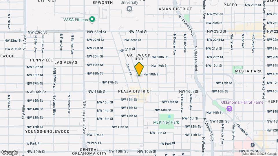 1814 N Gatewood Ave Map and Location Details