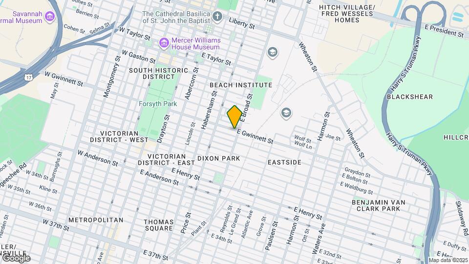 549 E Gwinnett St Mapa y Detalles de la Ubicación