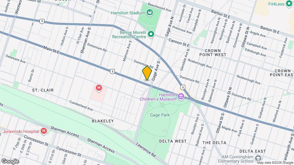 101 Connaught Ave S Map and Location Details